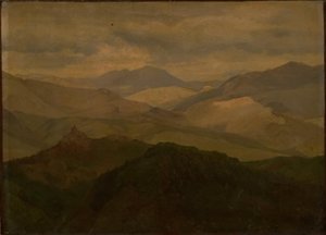 Górski krajobraz w Civitella