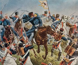 Scharnhorst koło Grossgörschen, 2 maja 1813 r. (wzmocniona kolorowa litografia) autorstwa Ernst Zimmer