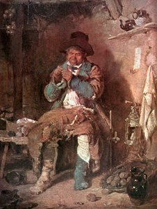 Niedogodności pojedynczego życia (kolorowa litografia)