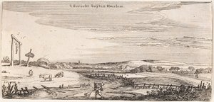 Galgebakke w pobliżu Haarlem autorstwa Esaias van de Velde