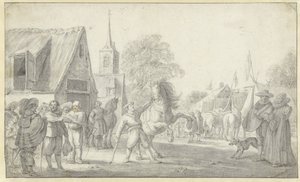 Targ koni autorstwa Esaias van de Velde