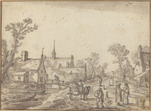 Ulica Wiejska autorstwa Esaias van de Velde I