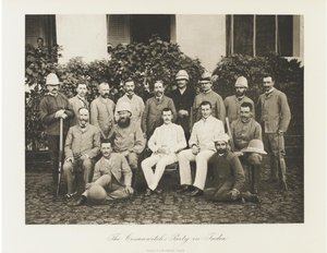 Carewicz Mikołaj Aleksandrowicz z Rosji odwiedzając Indie, 1891 autorstwa Esper Esperovich Ukhtomsky