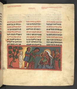 Lub. 607 f021r, Scena z życia Matki Boskiej, z 
