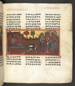 Lub. 607 f043r, Scena z życia Matki Boskiej, z 