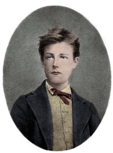 Arthur Rimbaud, francuski poeta i poszukiwacz przygód - Portret Arthura Rimbauda (1859 - 1891) ma 17 lat. Fot. Carjat. autorstwa Etienne (after) Carjat