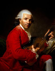 Portret mężczyzny z gitarą
