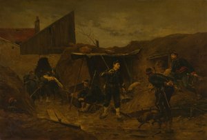 W Okopie, ok. godz. 1875. autorstwa Etienne Berne Bellecour