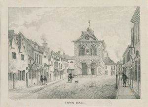 Tamworth - Ratusz: litografia, bd [1796-1865]