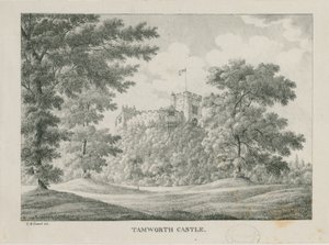 Zamek Tamworth: cynkografia, nd [1796-1865]