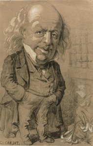 Karykaturalny portret Pierre-Jeana de Beranger autorstwa Etienne Carjat