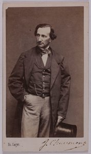 Portret Julesa Chaumonta (-1866), (aktor) autorstwa Etienne Carjat