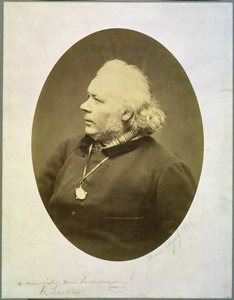 Portret Honore Daumiera (1808-79) 1861 (odbitka albumowa) autorstwa Etienne Carjat