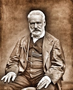 Portret Victora Hugo wg Etienne Carjat – Cyfrowo oczyszczony obraz autorstwa Etienne Carjat