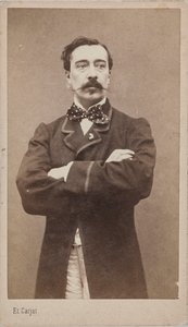 Portret malarza Alfreda Stevensa 1828-1906, ok. 1906 r. 1870. autorstwa Etienne Carjat