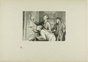 Wystawa Malarstwa z 1868 roku: Ostatni szlif autorstwa Etienne Carjat