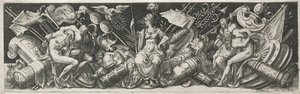 Walki i triumfy, prawdopodobnie 1560. autorstwa Etienne Delaune