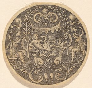 Leda autorstwa Etienne Delaune