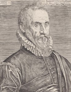 Portret Ambroise Paré, królewskiego chirurga, 1582. autorstwa Etienne Delaune