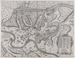 Lustro rzymskiej wspaniałości: Starożytny Rzym i jego wzgórza, z zachodu, 1573., 1573.