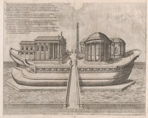 Lustro rzymskiej świetności: Świątynie na Tybrze, 1582., 1582. autorstwa Etienne Duperac