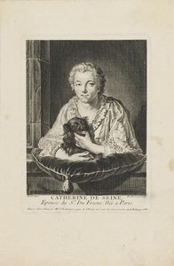 Portret aktorki Madame Quinault-Dufresne 1705-1767 , c. 1750.