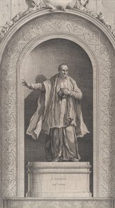 Kaplica podrzutków w Paryżu: św. Wincenty a Paulo, 1756. autorstwa Etienne Fessard