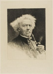 Portret Corota autorstwa Etienne Gabriel Bocourt