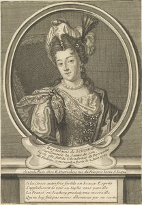 Portret Madeleine de Scudéry 1607-1701, ok. 1607-1701 1710.