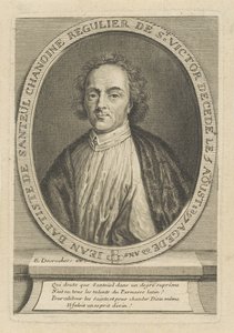 Portret poety Jean-Baptiste de Santeul 1630-1697, um 1700.