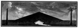 Pomnik nagrobny „”charakteryzujący gatunek architektury cieni”” – E.L. Boullée.