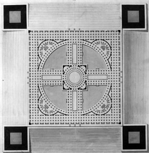Plan Pałacu Miejskiego - E.L. Boullée.
