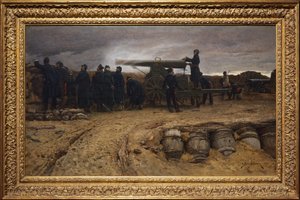 Ciężka artyleria francuska podczas oblężenia Paryża, 1872