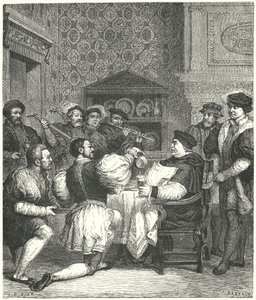 Kardynał Wolsey jest przyjmowany w domu autorstwa Etienne after Ronjat