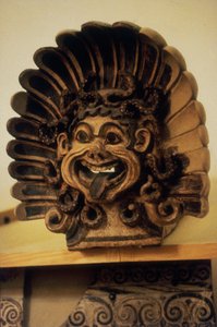 Antefix w formie głowy Gorgons (terakota) autorstwa Etruscan
