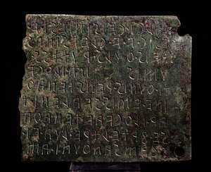 Tabliczka z brązu z Monte Acuto, Formello - III-II w. p.n.e. autorstwa Etruscan Etruscan