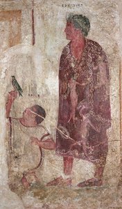 Vel Status i jego niewolnik (malowanie ścian) autorstwa Etruscan Etruscan