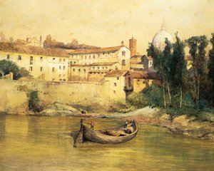 Włochy, Rzym, stary szpital Santo Spirito w Sassia (Saxia), autorstwa Ettore Roesler Franz
