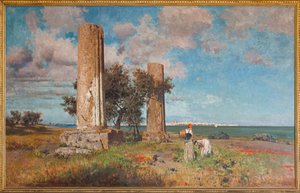 Świątynia Jowisza w Syrakuzach autorstwa Ettore de Maria Bergler