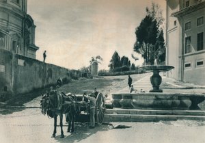 Na tyłach Watykanu w pobliżu Muzeów i Mennicy, Rzym, Włochy, 1927