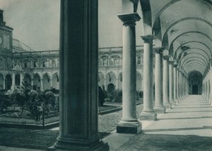 Krużganki w klasztorze San Martino koło Neapolu, Włochy, 1927 autorstwa Eugen Poppel