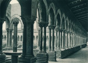 Krużganki Klasztoru Benedyktynów, Monreale, Sycylia, Włochy, 1927