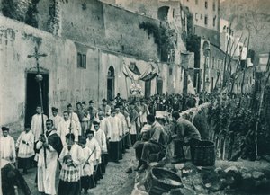 Procesja, Capri, Włochy, 1927 autorstwa Eugen Poppel