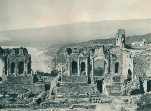 Scena i garderoba Teatru Greckiego, Taormina, Sycylia, Włochy, 1927 autorstwa Eugen Poppel
