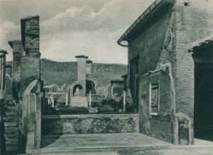 Ulica wznosząca się na forum, Pompeje, Włochy, 1927 autorstwa Eugen Poppel
