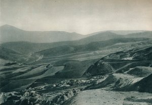 Widok kopalni siarki, Agrigento, Sycylia, Włochy, 1927