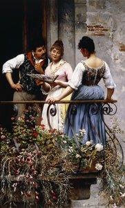 Na balkonie, 1889