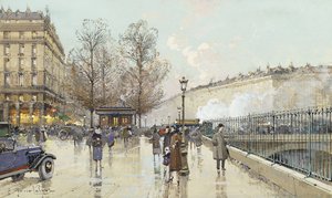 Boulevard Pereire, Paryż autorstwa Eugene Galien-Laloue