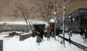 Quai de Seine autorstwa Eugene Galien-Laloue