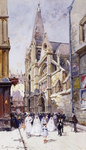 Komuniści w Paryżu autorstwa Eugene Galien-Laloue